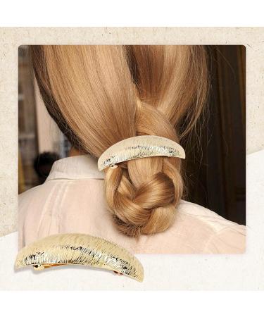 Cinaci 7pcs Elegant Gold Metal Hair Clips | Decorative Hairpins for Women & Girls - International Shipping Available - Buy Online on GoSupps.com