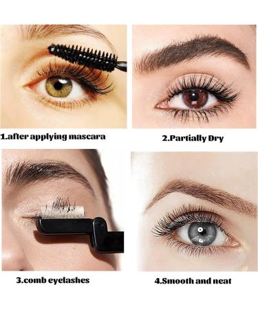 Stainless Steel Folding Eyelash Comb & Eyebrow Grooming Brush - Portable Makeup Tool for Women & Girls - Buy Online on GoSupps.com