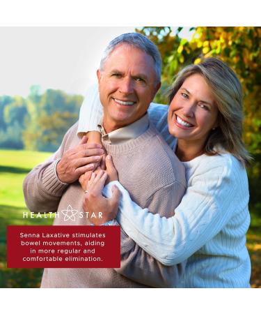 GeriCare Senna Plus Laxative Tablets - Natural Constipation Relief | 50mg Stimulant & 8.6mg Stool Softener | Gentle Bowel Movement Support - Buy Online on GoSupps.com