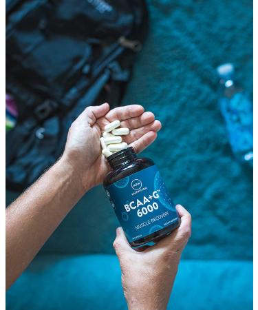 MRM BCAA+G 6000 - 150 Capsules | Premium BCAA Supplement for Muscle Recovery - Buy Online on GoSupps.com
