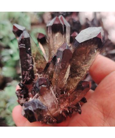 1pcs Natural Black Druse Quartz Vug Cluster Decoration ChakraStone Column Point Can be Used for (Size : 400-500g) ningxiao (Size : 400-500g) - Buy Online on GoSupps.com