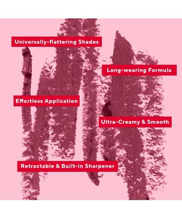 Mirabella Flirty Line & Define Lip Definer Pencil | Smoothing Moisturizing Retractable Lip Liner with Antioxidants | Long-Lasting Ultra-Creamy Formula & Built-In Sharpener - Buy Online on GoSupps.com