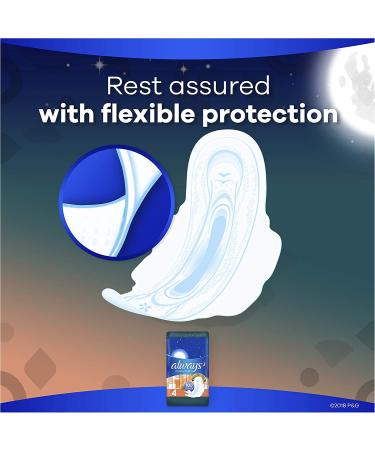 ALWAYS Ultra Thin Size 4 Overnight Pads with Wings Unscented - 52 Count - Buy Online on GoSupps.com