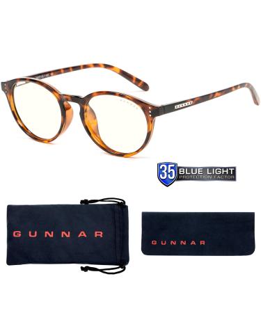 GUNNAR - Premium Reading Glasses - Blocks 65% Blue Light - Attach Tortoise Amber Tint Pwr +2.5 Clear Lens 2.0x Power