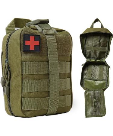 Buy Bituor Waterproof Tactical First Aid Pocket Kit - Molle EMT Pouch for Camping Travel & Adventure (Green) - Buy Online on GoSupps.com