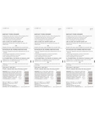 Maybelline Baby Skin Instant Pore Eraser Primer Clear 0.67 Fl Oz - Pack of 3 - Buy Online on GoSupps.com