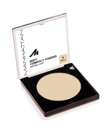 Manhattan Soft Compact Powder 8 Vanilla - Bright & Matt Finish (Pack of 2) | 9g Each for Even Complexion | International Shipping Available - Buy Online on GoSupps.com