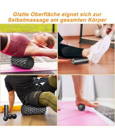 Fascia Roll Set - 3D Textured Massage Roller & Ball for Back Legs & Feet - Enhance Recovery & Flexibility - Buy Online on GoSupps.com