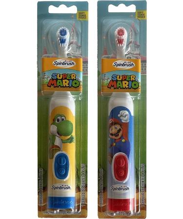 Super Mario Childrens Oral Hygiene Set: Rinsing Cup & Powered Toothbrush - Buy Online on GoSupps.com