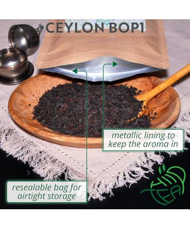 Ceylon Premium Black Loose Leaf Tea Broken Orange Pekoe 1 - BOP1 (Ceylon BOP1 175g) Ceylon BOP1 175g - Buy Online on GoSupps.com