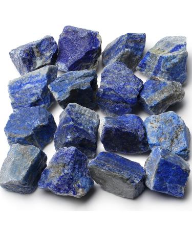 XIANNVXI Lapis Lazuli Crystals Natural Raw Crystal Rocks Rough Stones 1" Bulk Reiki Healing Gemstones Tumbling Cabbing Fountain Rocks 0.45lb Blue - Lapis Lazuli