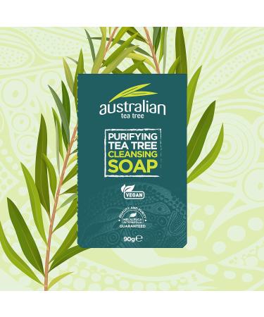 Australian Tea Tree Cleansing Soap 90g | Natural Skin Care | International Shipping Available - Buy Online on GoSupps.com