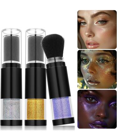  Hogvinnatil Glitter Face for Women | Long-Lasting Glitter Body Powder | Compact Face Highlighter Waterproof Lip Glitter for Neck and Eye Area - Buy Online on GoSupps.com