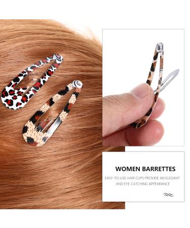 Buy Beaupretty 24Pcs Leopard Snap Hair Clips | No-Slip Metal Geometric Hairpins for Women & Girls - Stylish Hair Accessories - Buy Online on GoSupps.com