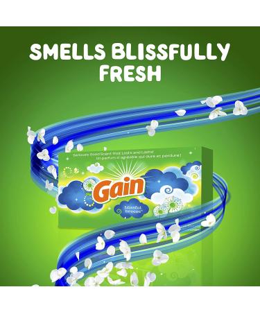 GAIN Blissful Breeze Fabric Softener Dryer Sheets - 200 Count - Buy Online on GoSupps.com