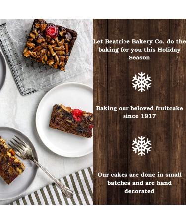 Grandma's Chocolate Fudge Brownie Fruitcake with Real Fruit & Nuts - 1lb Loaf by Beatrice Bakery - Buy Online on GoSupps.com