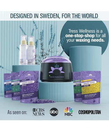 Tress Wellness Waxing Kit for Brazilian Wax - Easy to Use - For Sensitive Skin - Digital Display Blue Water - Buy Online on GoSupps.com
