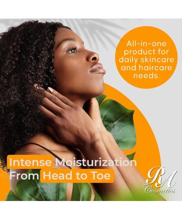 RA COSMETICS Whipped Shea Butter Eucalyptus 6oz | 100% Pure and Natural African Shea Butter for Men & Women - Ultimate Handcrafted Moisturizer with Essential Vitamins for Radiant Skin & Hair - Buy Online on GoSupps.com