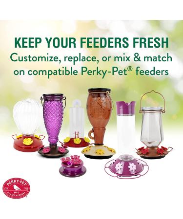 Perky-Pet 91RF Replacement Red Hollyhock Flower Ports & Perches-6 Pk - Buy Online on GoSupps.com