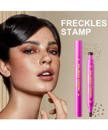 Dioeazh Faux Freckles Pen 28ml Artificial Face Spots Stamp Long Lasting Double Sided Face Painting Tool for Women Halloween Effects Daily Use - Buy Online on GoSupps.com