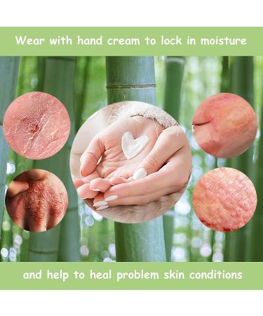 Medium Bamboo Eczema Gloves for Women - 3 Pairs | Overnight Moisturizing for Dry Hands - Buy Online on GoSupps.com