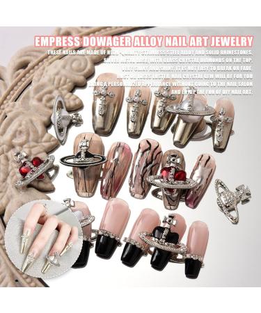 Planet Nail Art Charms 32 Pcs Silver Planet Nail Charms Nail Gems Cross Nail Rhinestones Luxury Nail Jewelry Accessories for Women Girls DIY Jewelry Making Nail Decorations (Silver B) - Buy Online on GoSupps.com