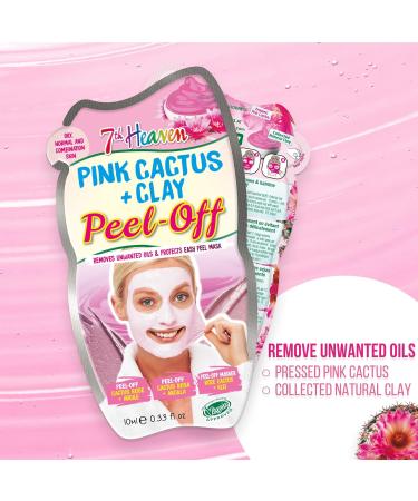 7th Heaven Pink Cactus Clay Peel Off Sachet 10ml - Buy Online on GoSupps.com
