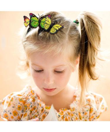 Boao 36-Piece Butterfly Hair Clips for Baby Girls & Toddlers - Colorful 3D Wedding & Party Hair Barrettes in Blue, Pink, Purple, Yellow, Green, and Red - Buy Online on GoSupps.com