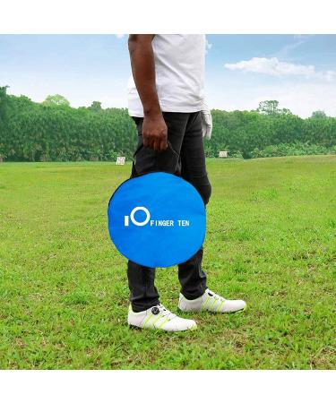 Golf Chipping Practice Net Set - Indoor/Outdoor Hitting Nets with Target Mat - Blue - 3 Piece Set (12'', 18'', 24'') - Buy Online on GoSupps.com