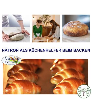 Pure E500II Natura Pro Vita Natron - 2kg Aluminum-Free Vegan Soda Powder for Dental Care Cooking Baking Cleaning & Body Care | International Shipping Available - Buy Online on GoSupps.com