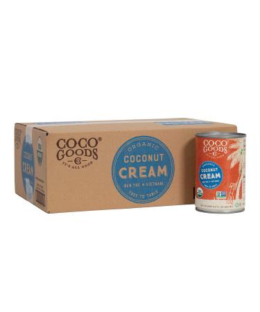 CocoGoods Co Single-Origin Organic Coconut Cream 13.5 fl. oz - Gluten-free, Non-GMO, Vegan, & Dairy-free, 12 pack 13.5 Fl Oz (Pack of 12)