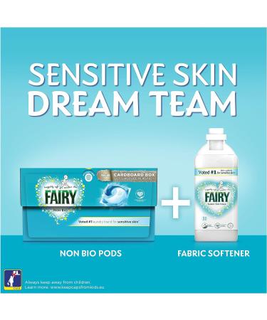 Fairy Non Bio Pods Sensitive Washing Liquid Laundry Detergent 33 Washes - Buy Online on GoSupps.com