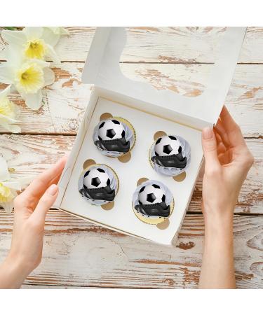 24 x Precut Football And Boot Edible Cupcake Topper Wafer Rice Paper Decoration For Cakes - Buy Online on GoSupps.com