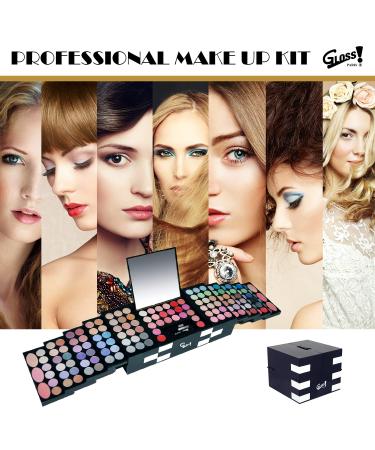 Buy Gloss! Makeup Palettes - Professional 151-Piece Makeup Kit Gift Box for Stunning Looks - International Shipping Available - Buy Online on GoSupps.com