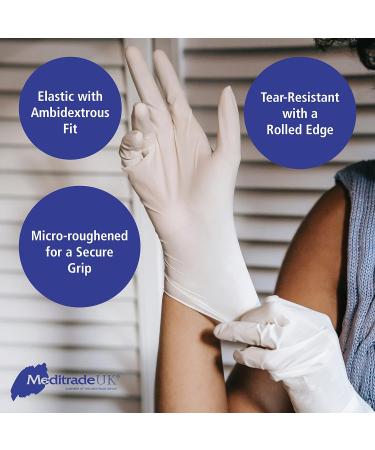Nitrile 3000 Small White Powder-Free Examination Gloves - Pack of 100 - Buy Online on GoSupps.com