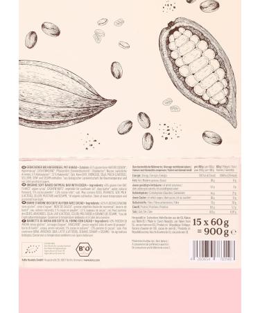  KoRo KoRo - Cereal bars "Flapjack" chocolate 15 x 60g - Energy bar for the road and after sports - With cashews and cocoa pieces - Vegan - Gluten free - Buy Online on GoSupps.com