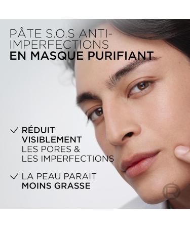 L'Or al Men Expert - P te S.O.S Anti-Imperfections - Soin Localis Anti-Boutons et Masque Purifiant - Enrichie en Niacinamide et Acide Glycolique - Derma Control - 45 ml - Buy Online on GoSupps.com