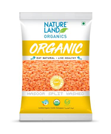Organic Red Lentils Nature Land Masoor Dal