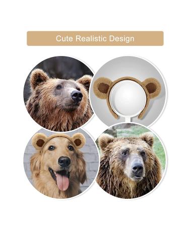 Brown Bear Ears Headband - Fluffy Grizzly Hairband for Party, Cosplay & Gifts | Beviliu - Buy Online on GoSupps.com