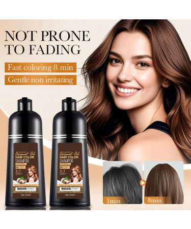 Shantou Youjia Color shampoo with coconut oil chestnut brown chestnut - Buy Online on GoSupps.com