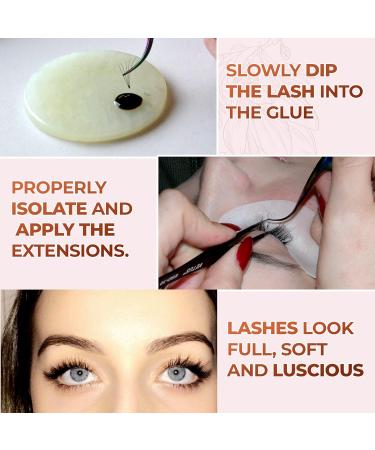 Premade Fans Eyelash Extensions - Short Stem 3D 4D 5D C Curl - Comfortable & Natural Volume 8mm Lash Extensions - Buy Online on GoSupps.com