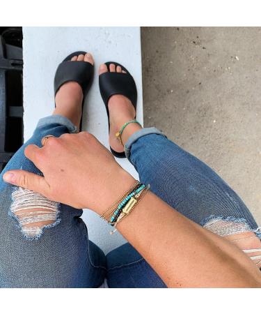 OKABASHI Women's Cruise Slide Sandal | Arch Support & Waterproof | Made in USA | Size 11 Black - Buy Online on GoSupps.com