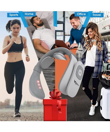 Alicorn Pulse TENS Unit Neck Massager with Heat - Wireless Smart Massager for Deep Tissue Relaxation & Soothing Therapy - Buy Online on GoSupps.com