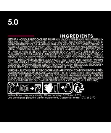 Garnier Olia Permanent Hair Dye Ammonia-Free Hair Color 5.0 Medium Brown Long-Lasting Hair Shine With 60% Oils 1 Application BROWN SHADES 5.0 Medium Brown - Buy Online on GoSupps.com