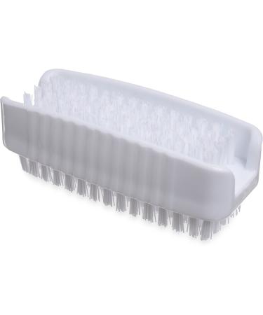 SPARTA Plastic Hand Brush, Nail Brush With Polypropylene Bristles For Kitchens, Homes, Restaurants, 3.5 Inches, White, (Pack of 24) Dual Sided White 24