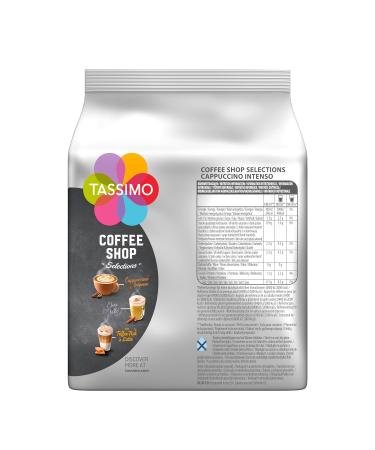 TASSIMO Capsules Coffee Shop Selections Cappuccino Intenso - 40 Coffee Capsules (Pack of 5) | Buy Online Ship Worldwide - Buy Online on GoSupps.com