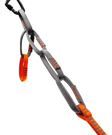 GM CLIMBING 23kN Nylon Double Wrapped Sling - CE UIAA Certified - 97cm Safe Chain for Climbing Hammock Suspension - Grayorange - Buy Online on GoSupps.com