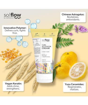 So!Flow Curl Activator Cream with Shea Butter and Jojoba Oil - Unleash Your Curls' Potential with Our Nutrient-Rich Cream to Define and Nourish - Buy Online on GoSupps.com
