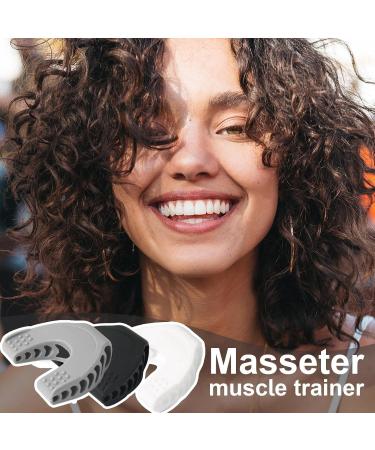 Jaw Trainer Jaw Exerciser Jaw Trainer for Face Mouth Jawlineee Chisel Awlineee Exerciser Chew Jaw Trainer for an Enhanced Facial Definition Jaw Trainer Neck and Tone Your Face with Exercise Black and White Gray Suit - Buy Online on GoSupps.com