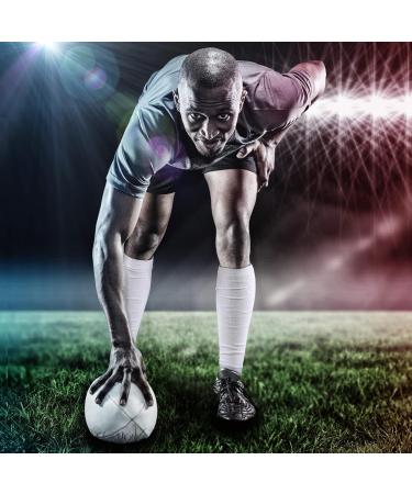 2 Pairs Football Leg Sleeves for Adults & Youth - Calf Support for Men - BLA+WHI Size Small - Buy Online on GoSupps.com